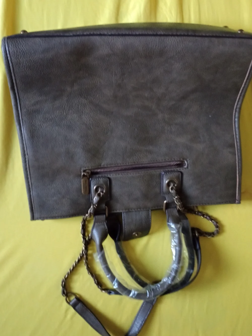 Darcy Marks‎ London Brown Structured Tote with Textured Design